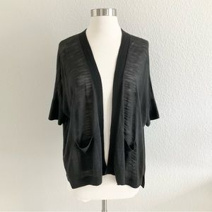 Club Monaco Moss Green Sheer Cardigan